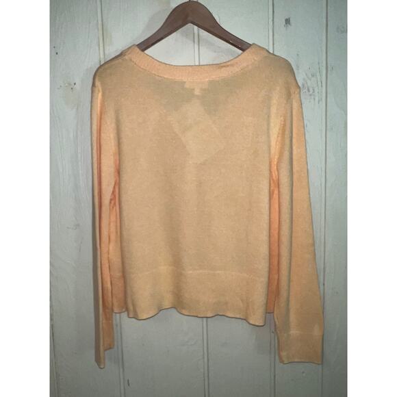 Orange Creamsicle XL Candace Cameron Bure Size X-Large Cardigan Sweater QVC NEW - Picture 5 of 10